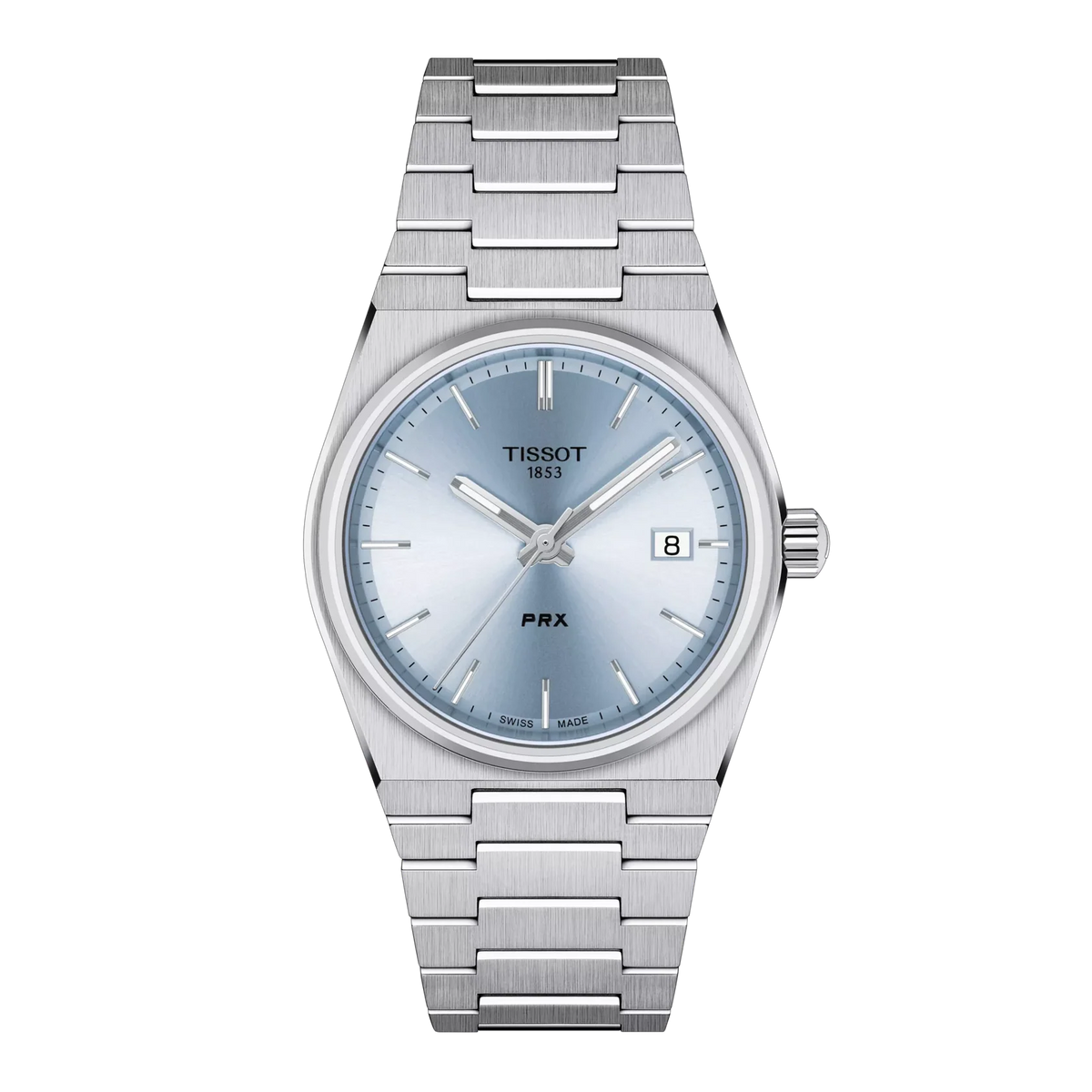 Tissot Classic Steel Watch – Ice Blue Dial